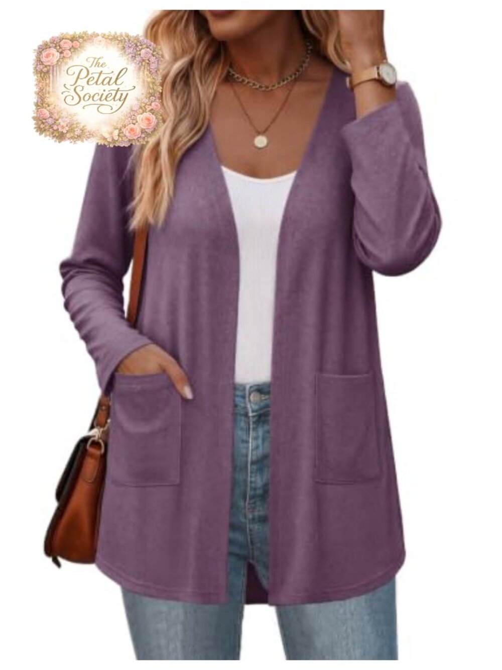 Zeagoo Open Front Cardigan Long Sleeve Lightweight Loose Fit